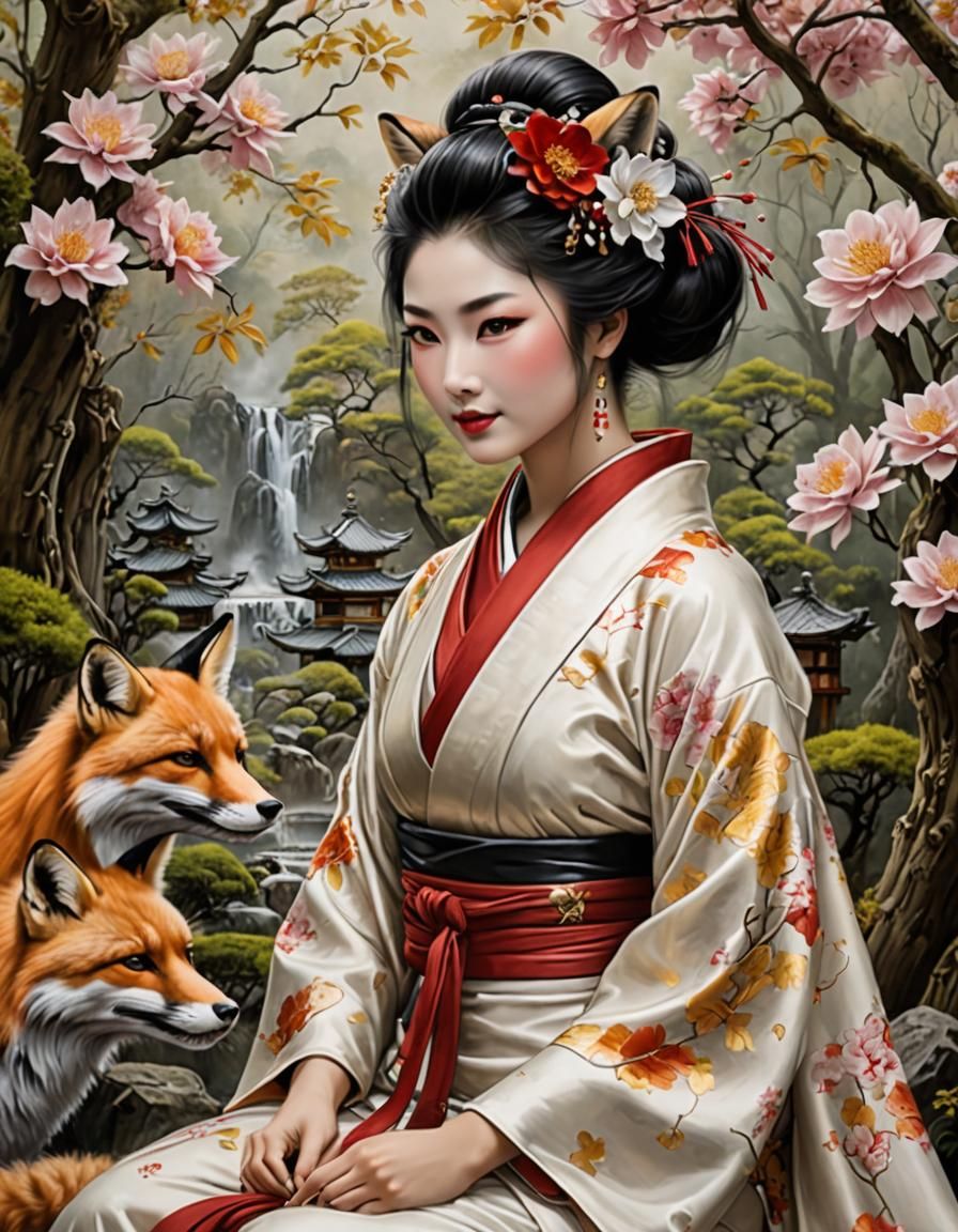 Kitsune In Smiling Human Guise