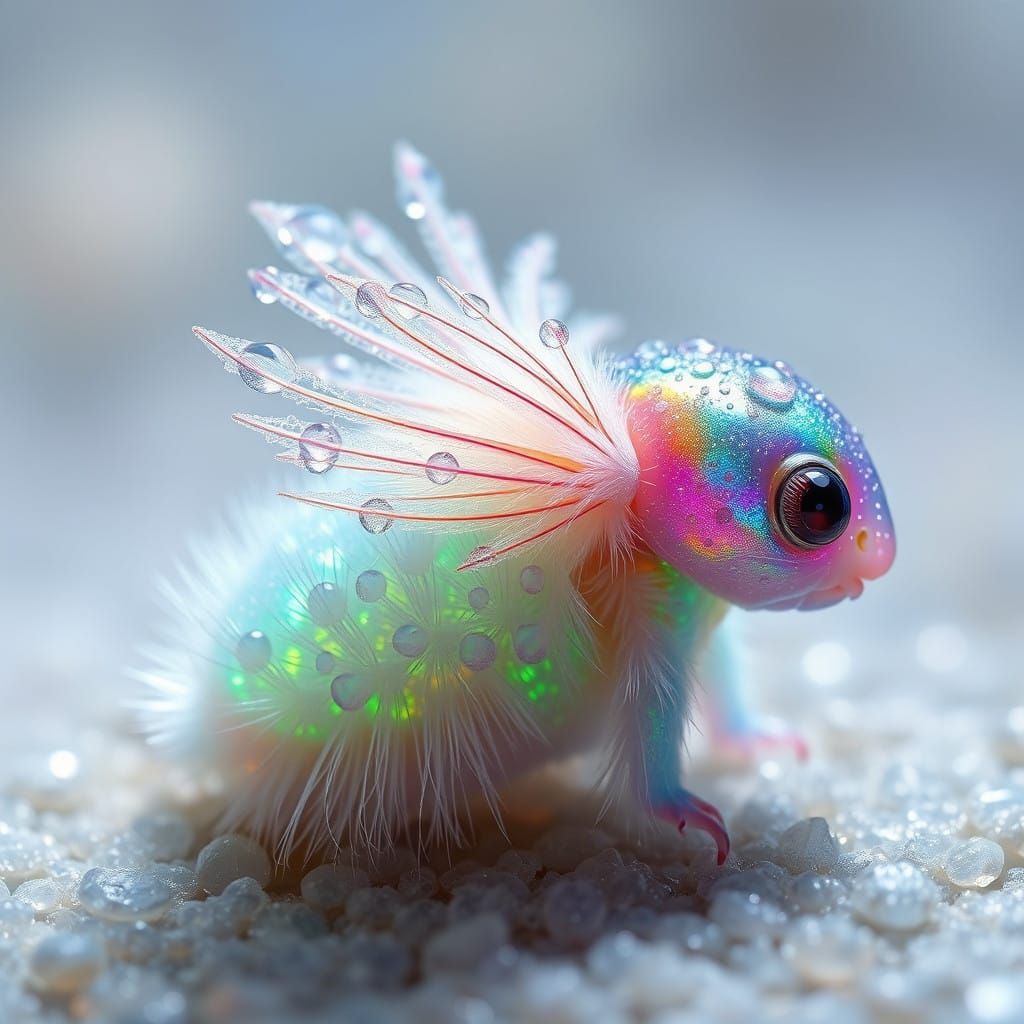 Whimsical Tardigrade in Cosmic Dreamland