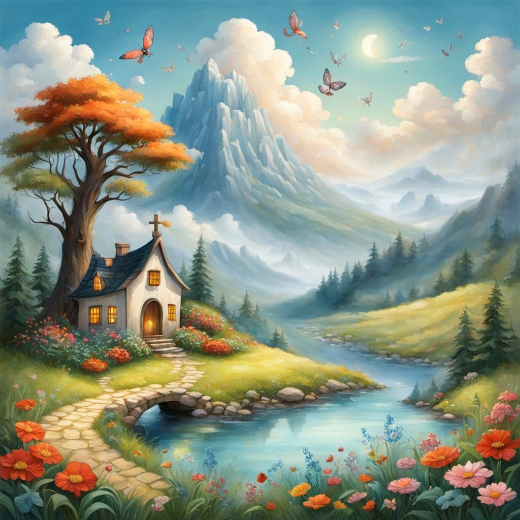 Whimsical AI-Generated Masterpiece