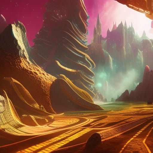 Stardust Speedway Zone Matte Painting