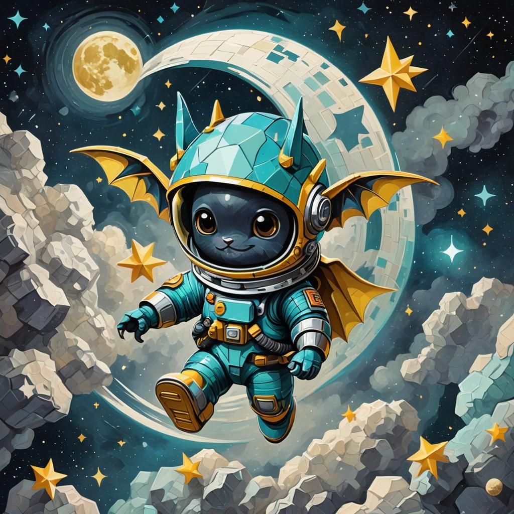 The bat and the moon