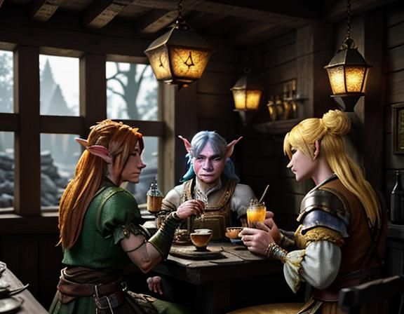 Goblin Cocktail Hour: 3D Tavern Scene in Unreal Engine