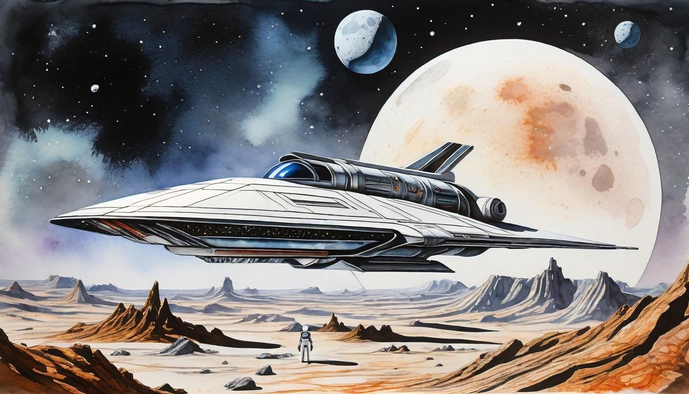 Spaceships of Buck Rogers in the 25th Century.