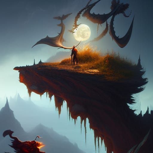 Schadenfreude in Hyperrealistic Post-Apocalyptic Landscape