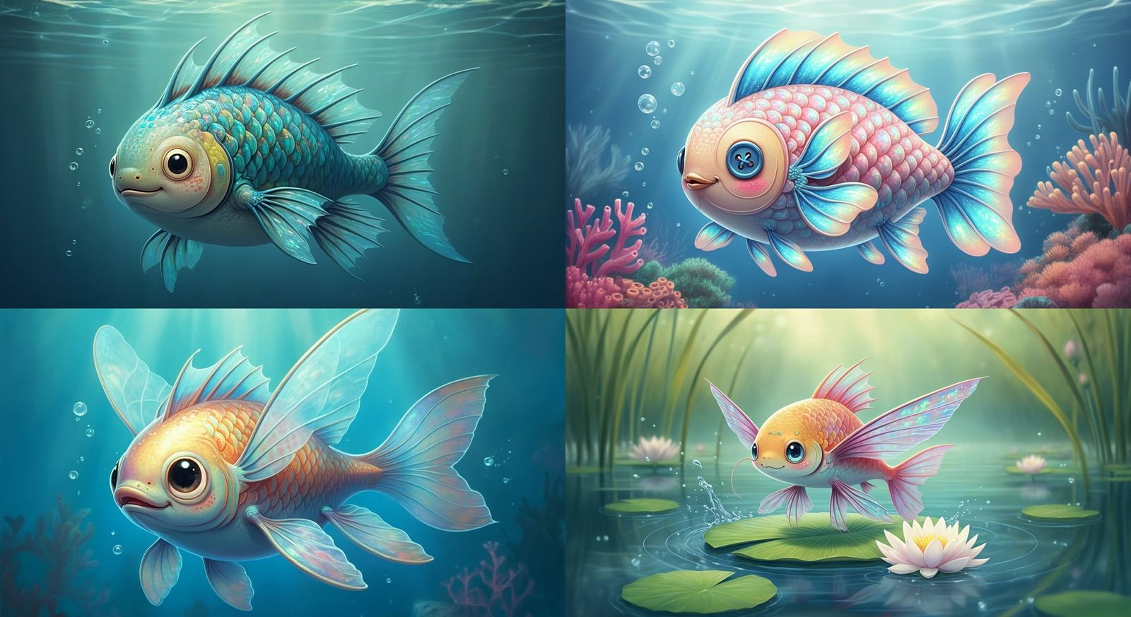 Flying Fish Evolution: Amphibious Impasto Chibi
