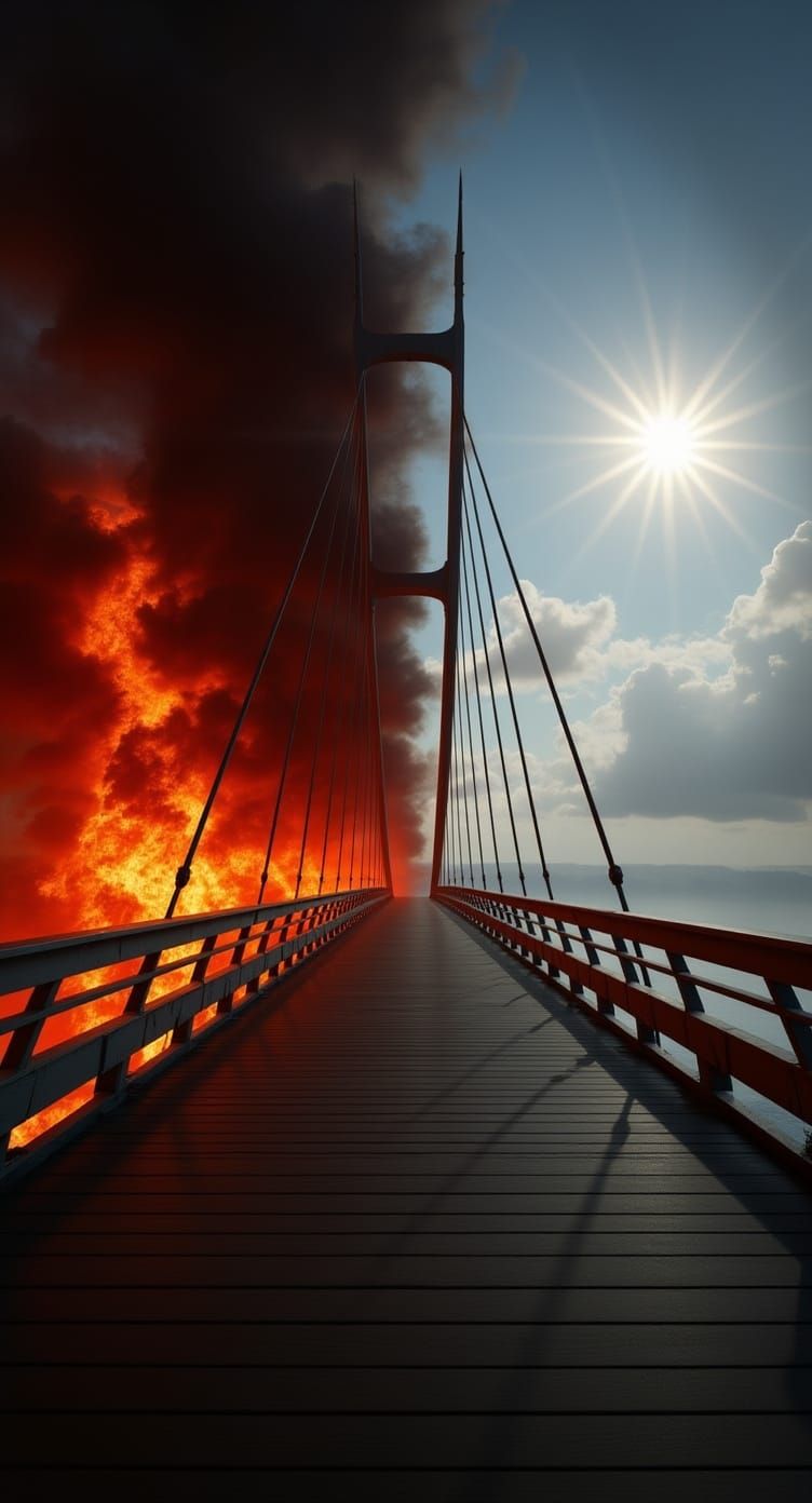 Heaven and Hell Bridge in Photorealistic Style