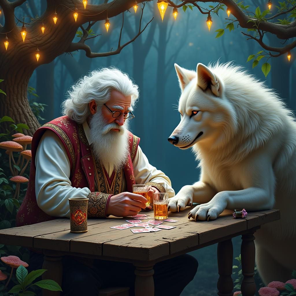 Jerry Garcia and Dire Wolf Card Game