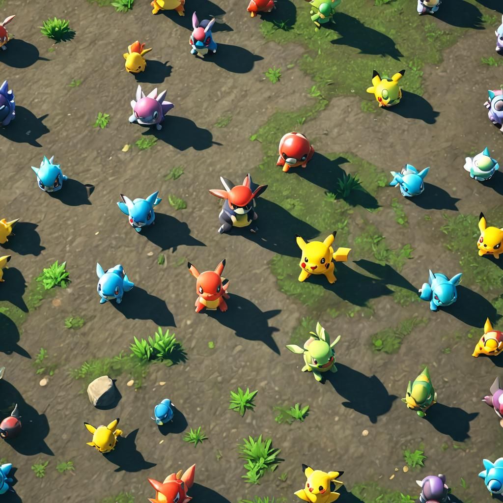 Pokemon Character in 3D Art Style