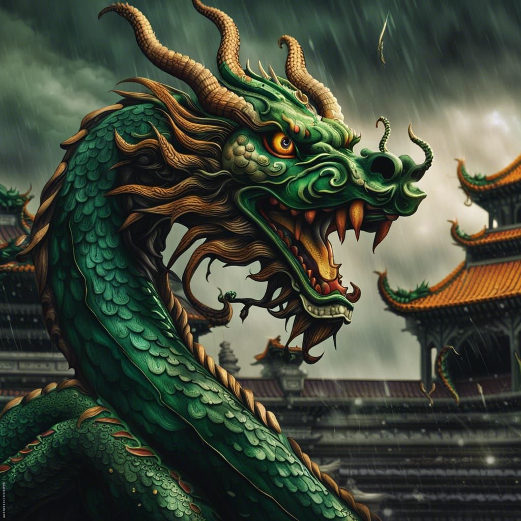 Chinese green dragon