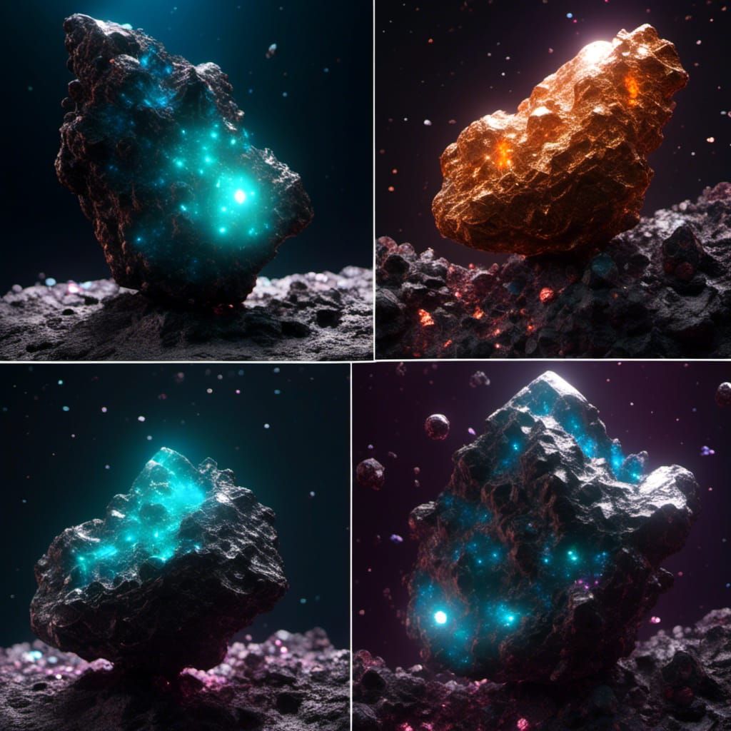 Alien Ores: Hyperrealistic 3D Renderings of Extraterrestrial...