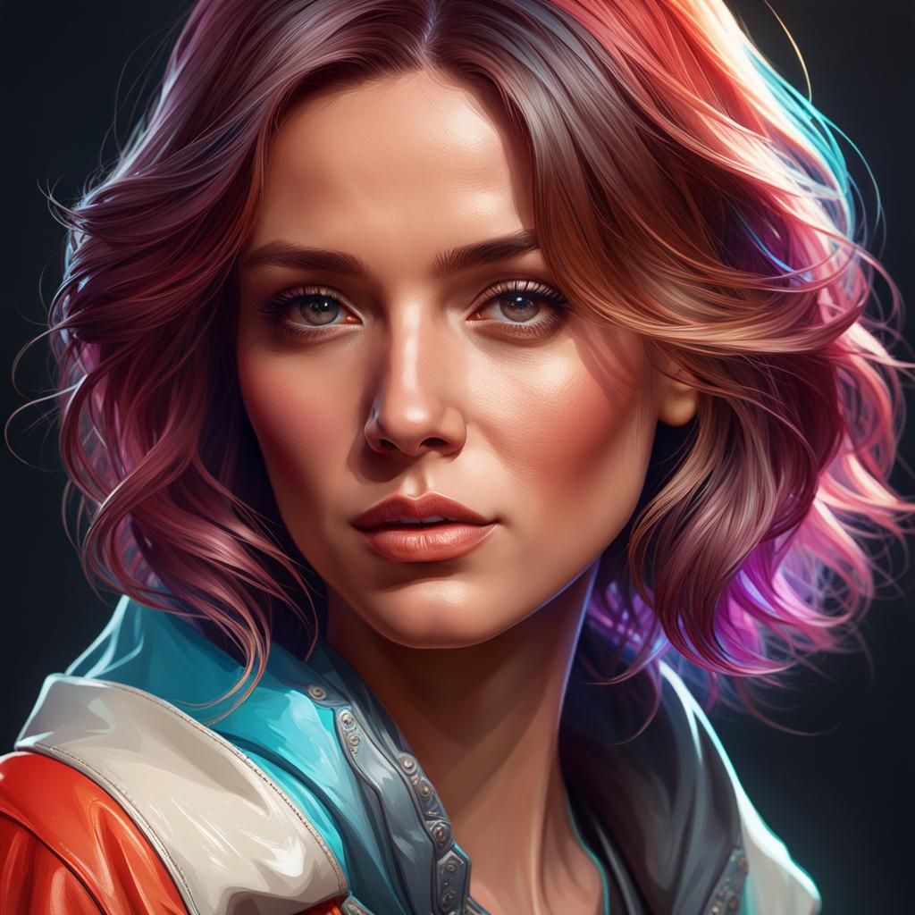 Hyperdetailed Portrait with Dynamic Lighting