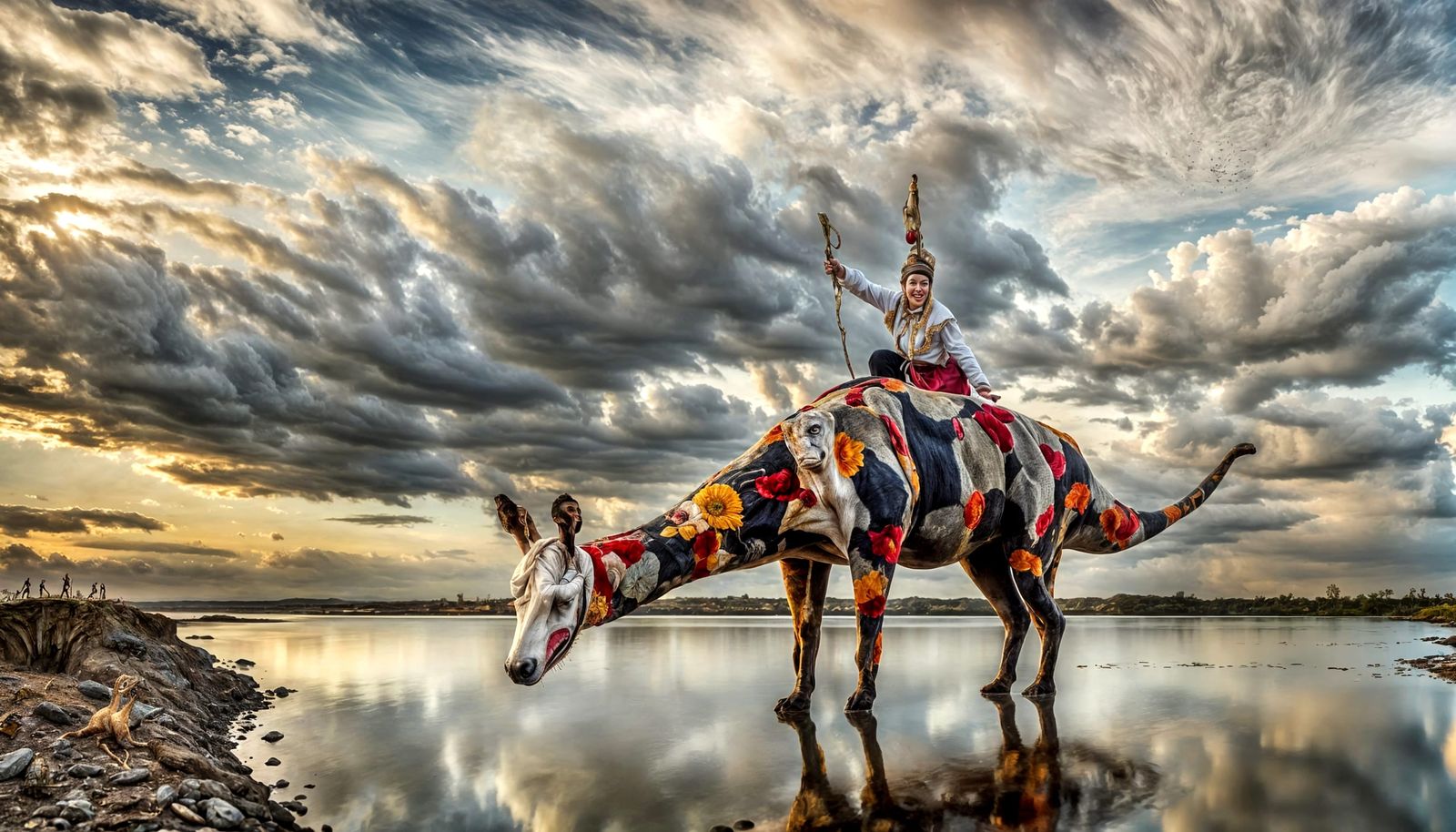 Surreal Alien Restaurant Celebration in Hyperreal Detail