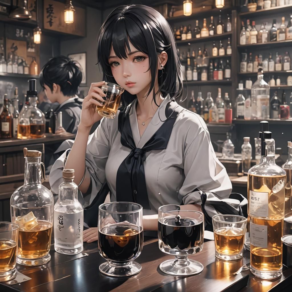 Ink Drink: Detailed 3D Anime Art