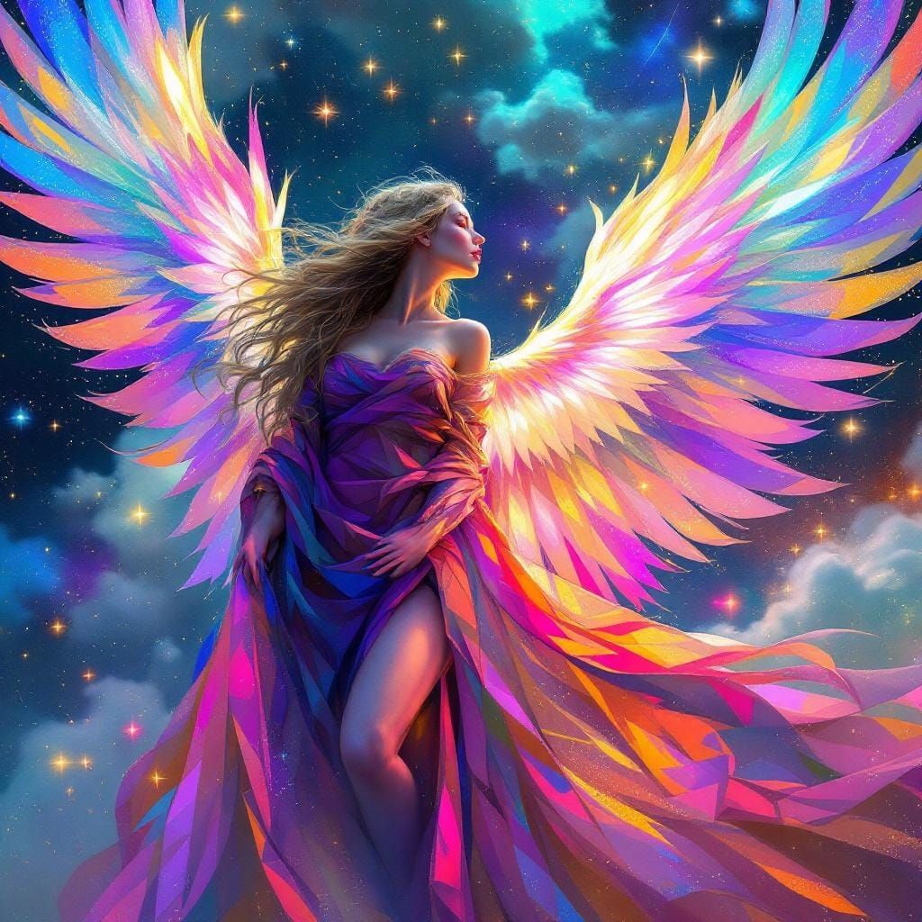 Ethereal Fantasy Angel in Dreamlike Style