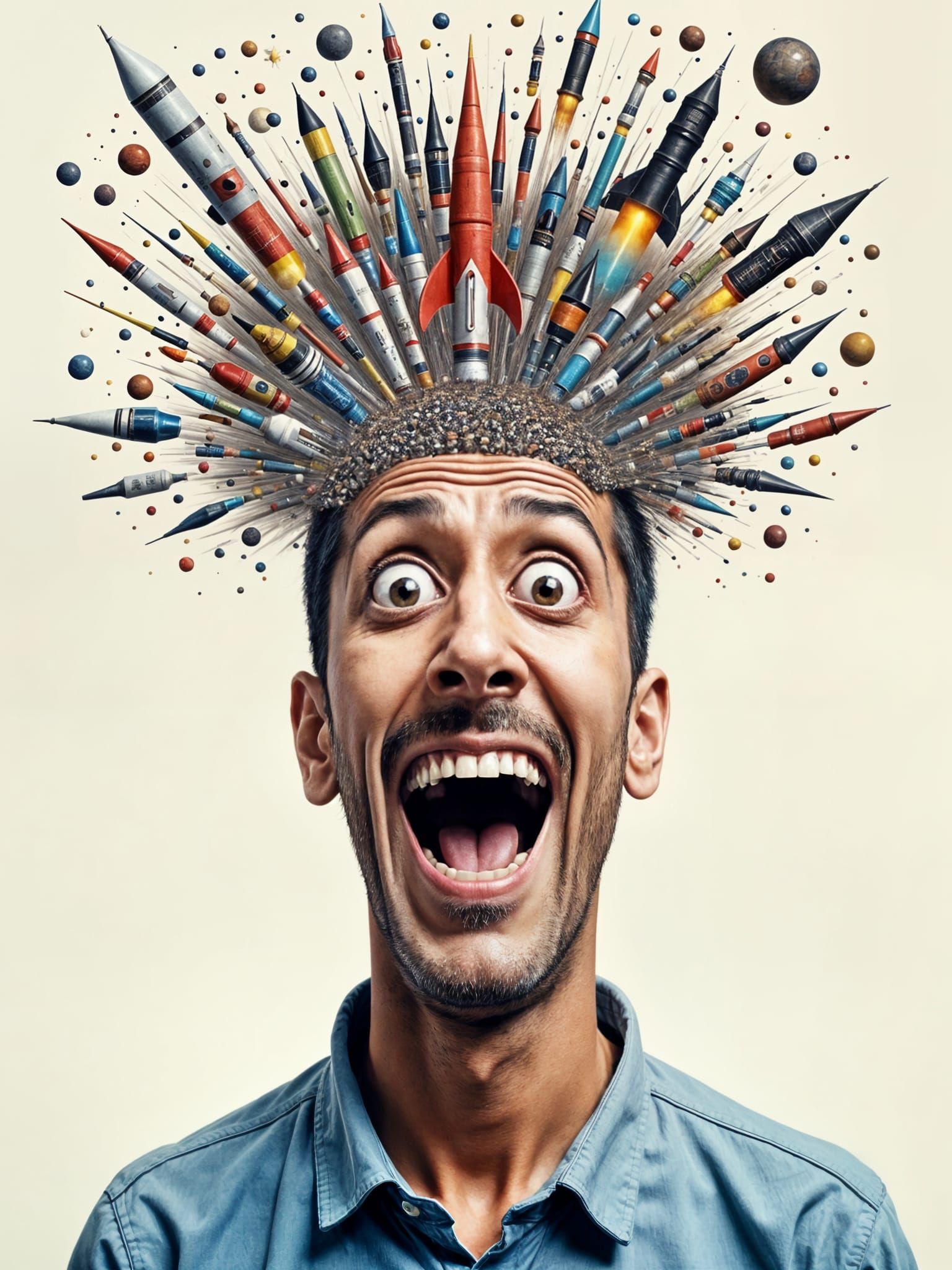 Man Unleashes Cosmic Creativity