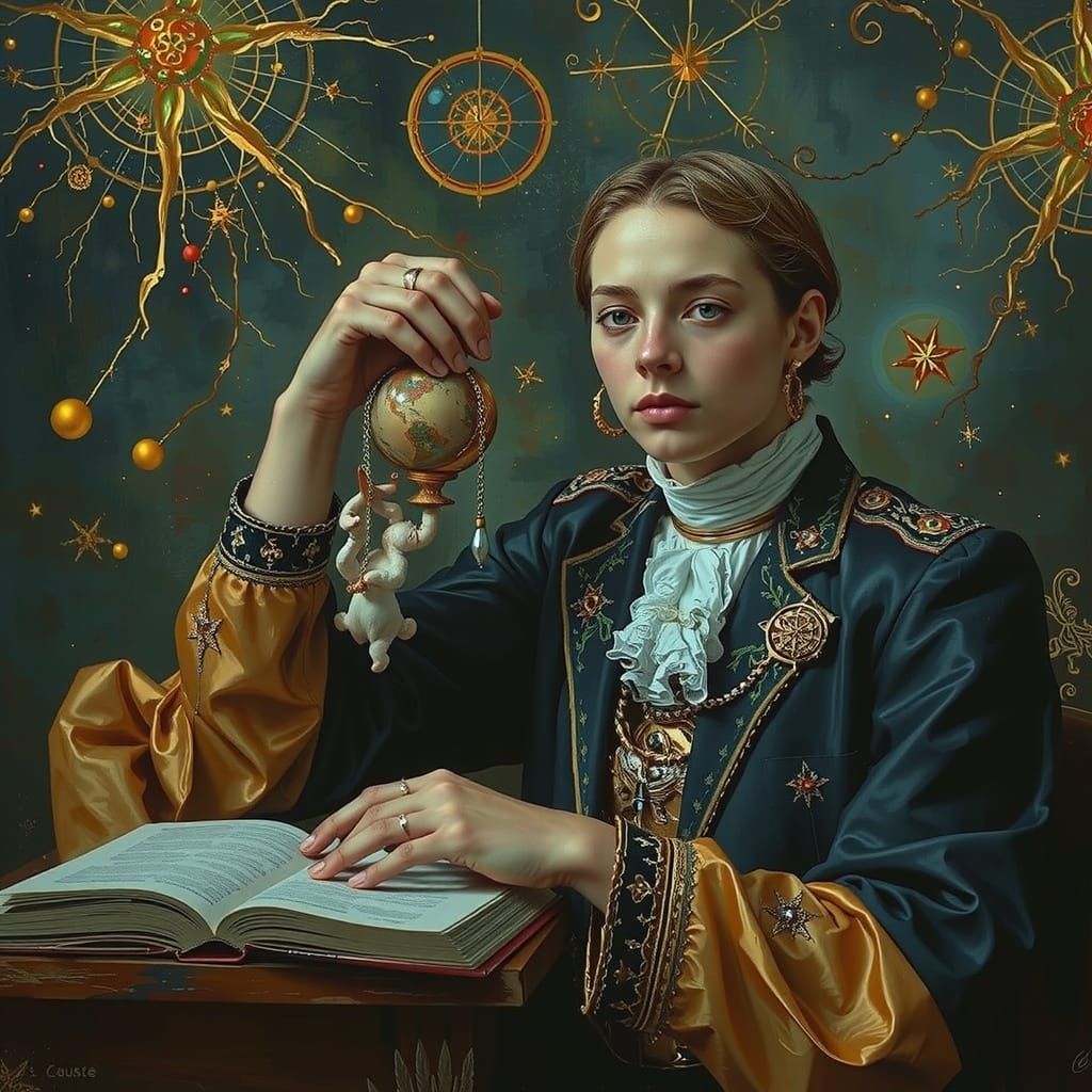 Abstract Fractal Art in Surreal Expressionist Style