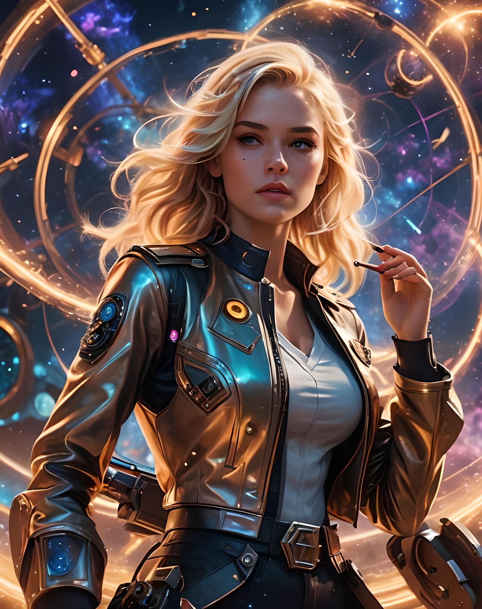 Error Message in Space: Detailed Matte Painting