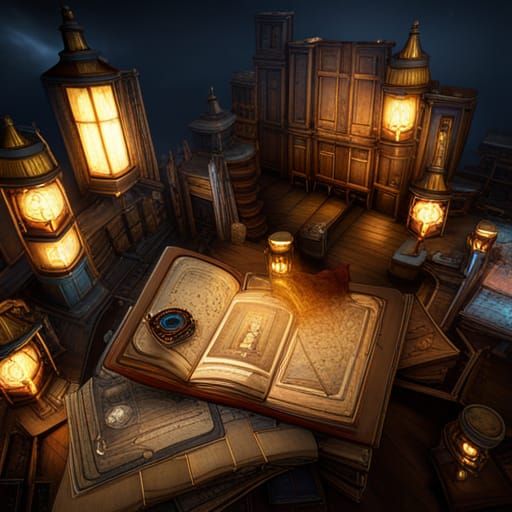 Mystical Book of Spirit Mysteries: Dark Fantasy Art