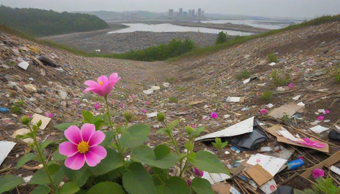 Wildflowers grow from the Trash -Abecedarians