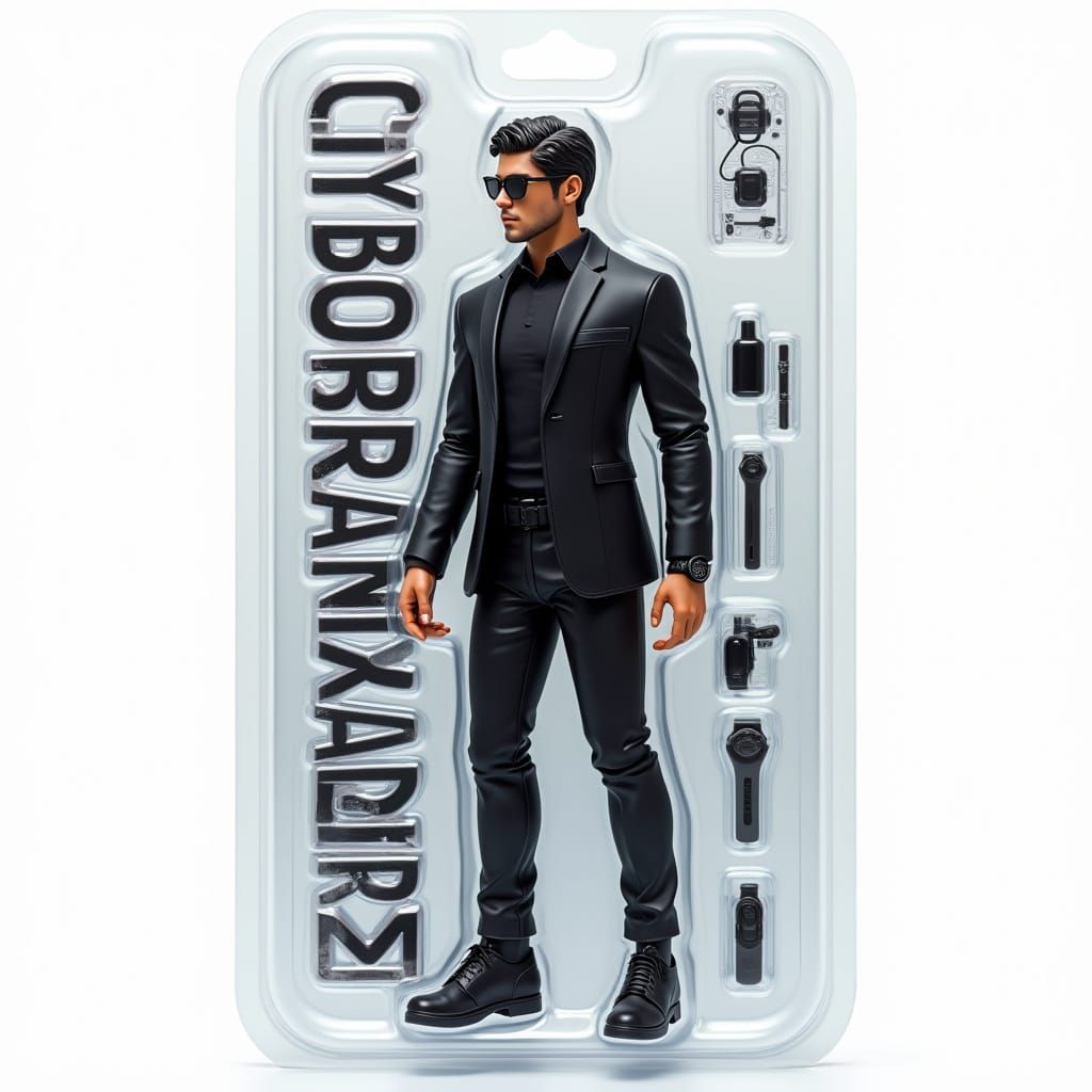 Highly Detailed Action Figure in Futuristic Blister Package ...
