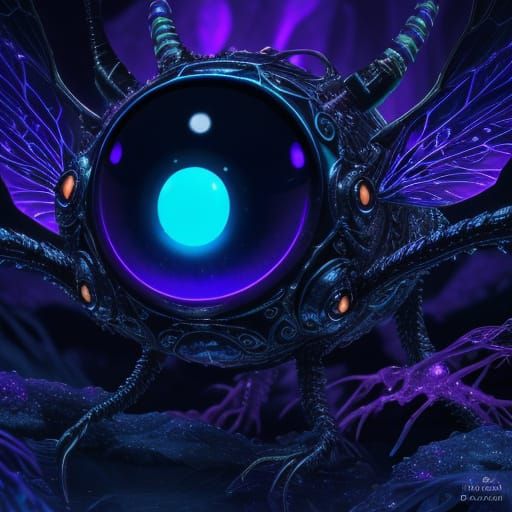 Surreal Creature Explores Bioluminescent Substance