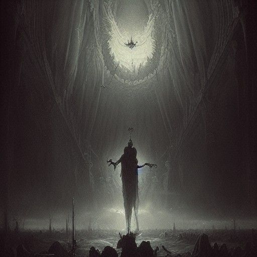 Demonic Horror in Gustave Doré Style