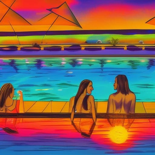 Psychadelic Summer Sunset