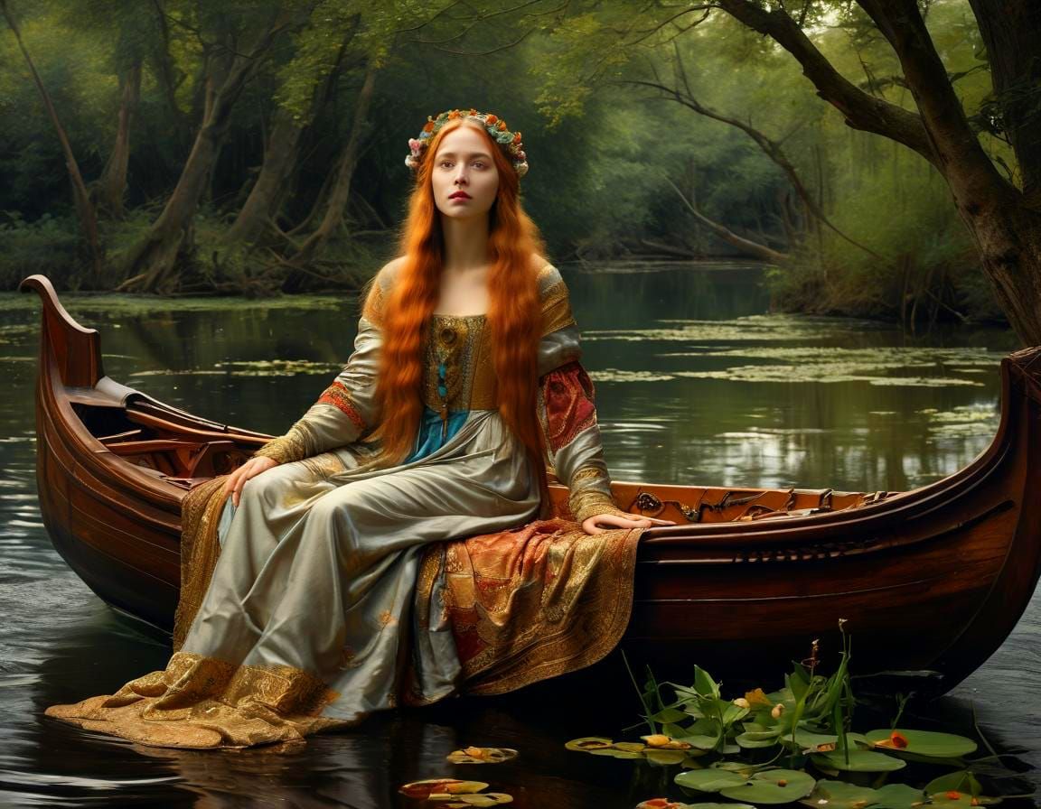 Lady of Shalott in Szukalski Style