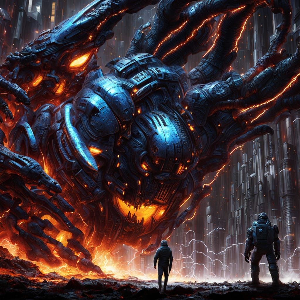 Biomechanical Sci-Fi Epic: Heroic Mouse Confronts Cybernetic...