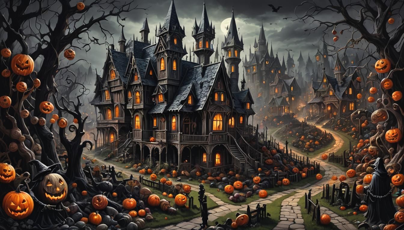 Sinister Gothic Halloween Candy Land