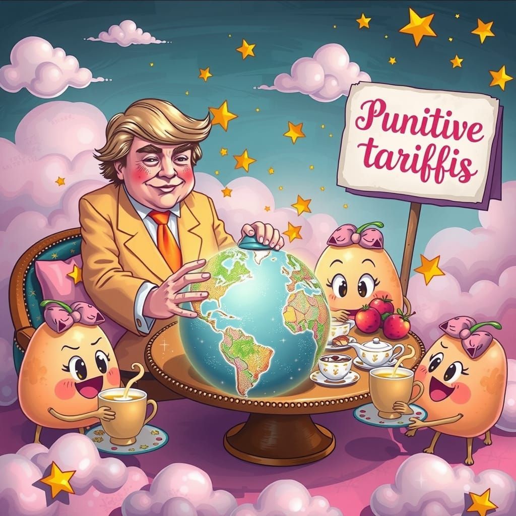 Kawaii Art
A happy little President Trump with a blushing fa...