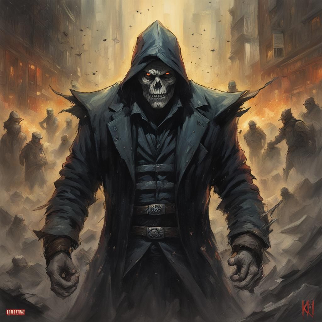 Sinister Figure in a Greg Rutkowski Style