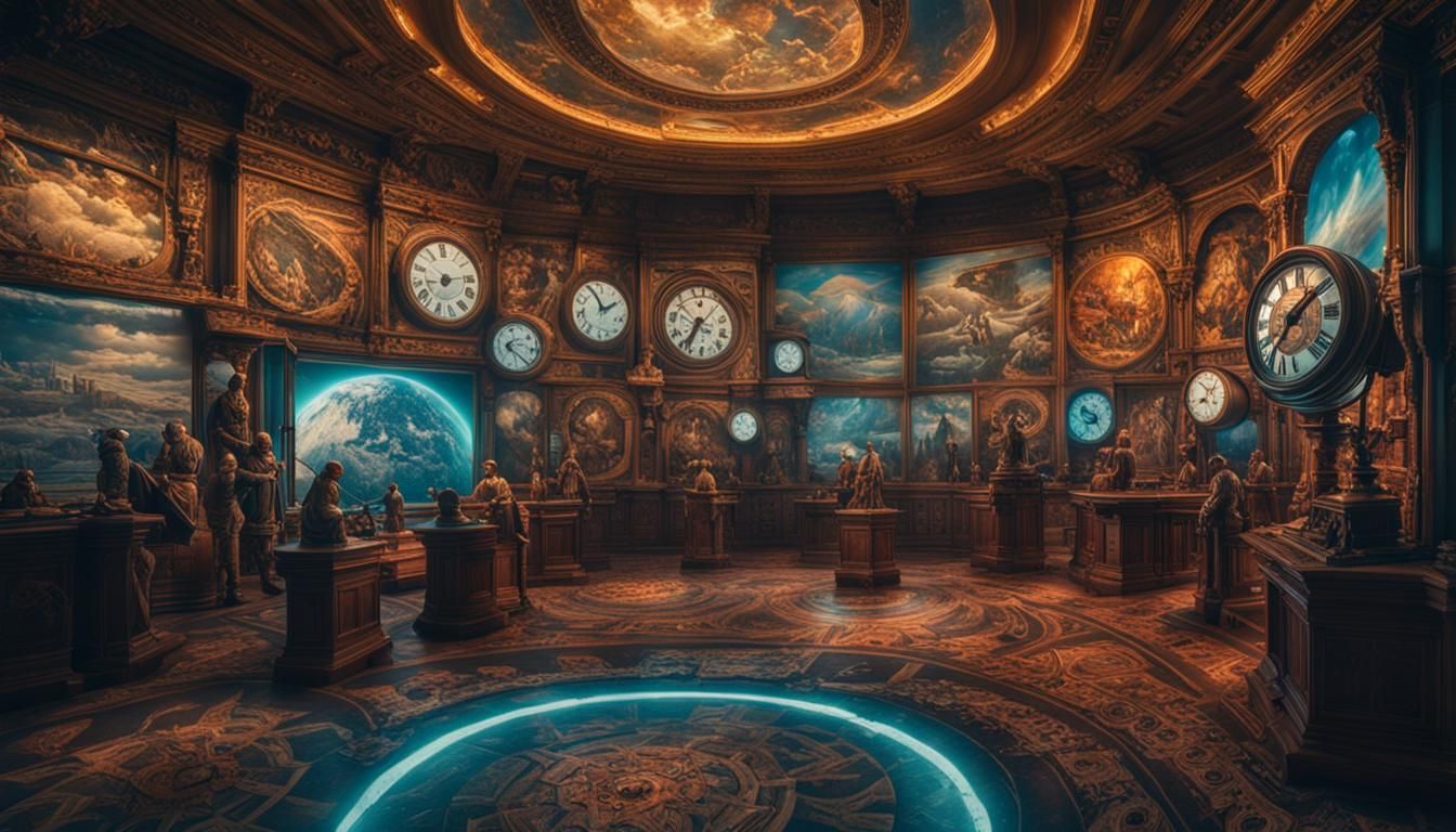 Time-Traveling Collision of Eras in 3D