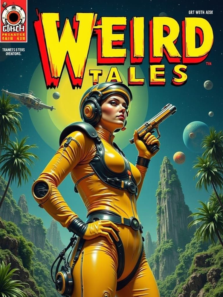 Retro Space Odyssey Comic Book Cover