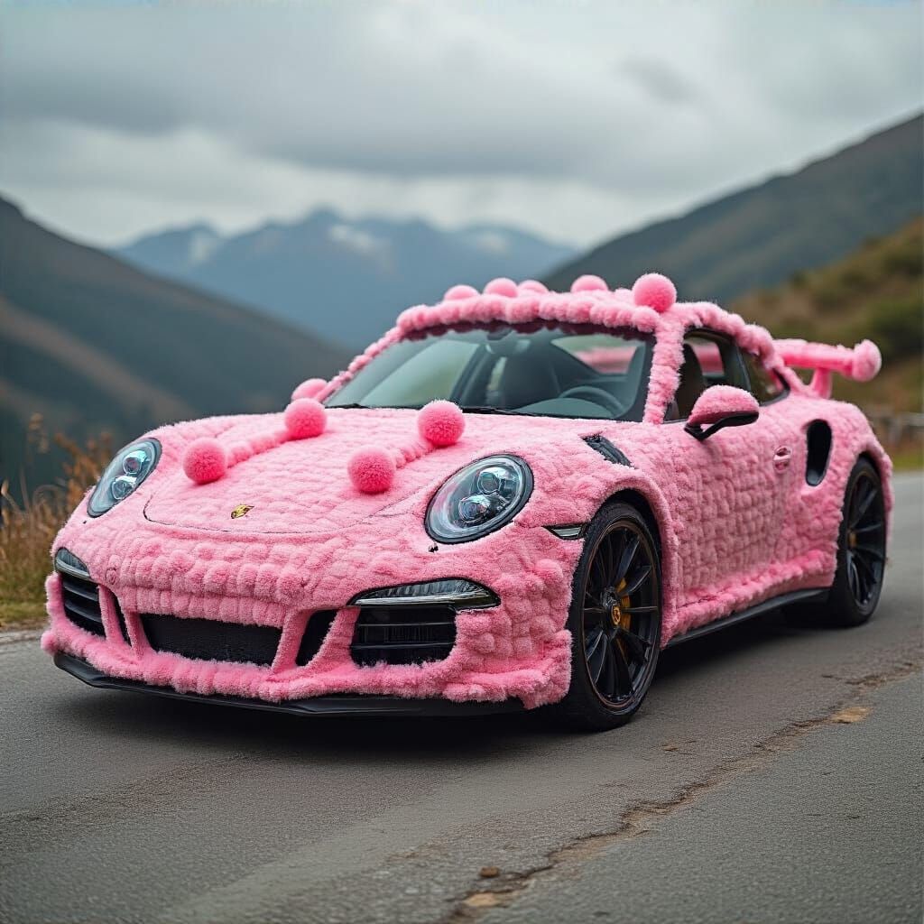 Pom Pom Porsche 911 - HiDream