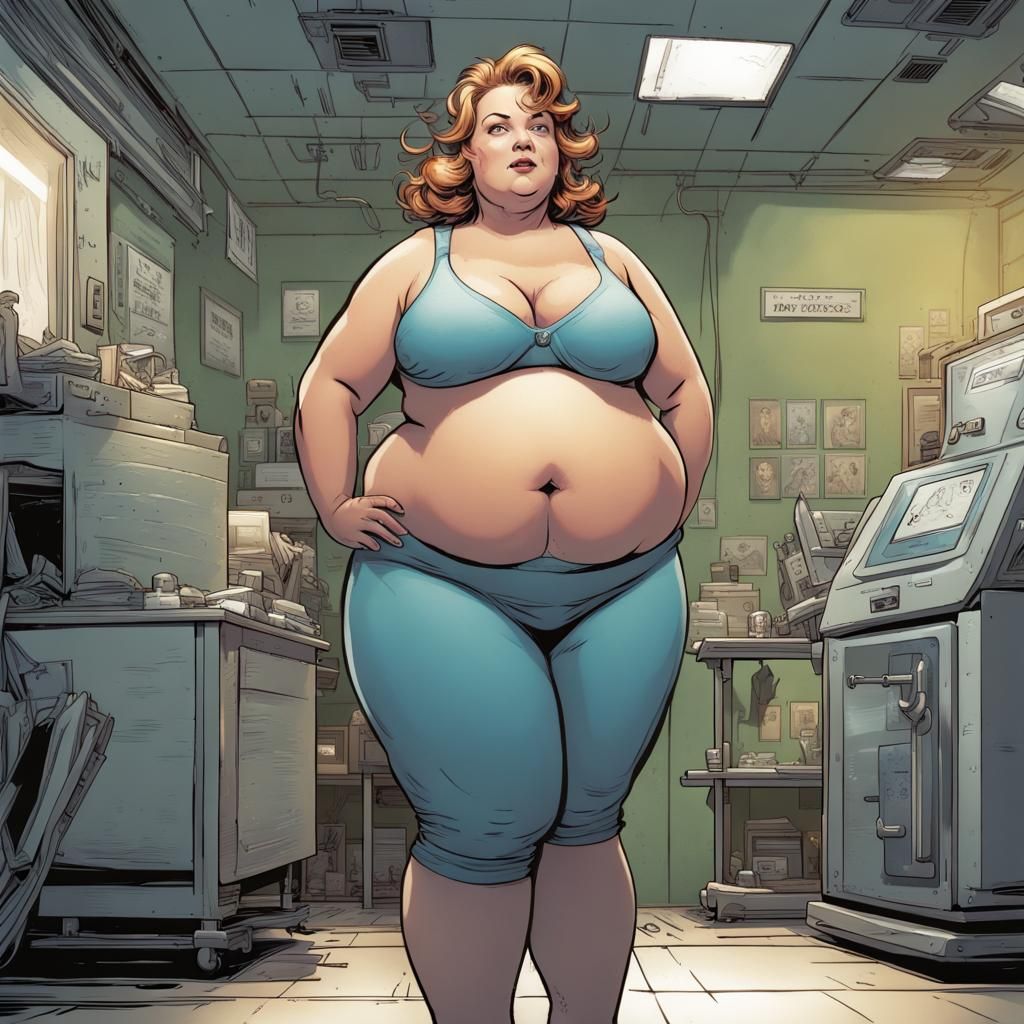 Weight Loss Transformation in Comic Book Art