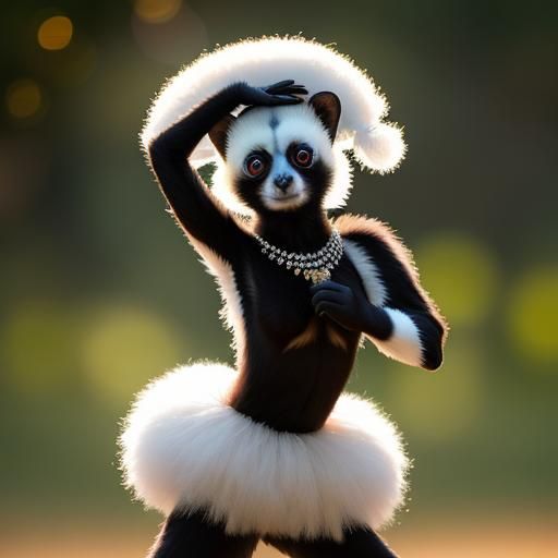 Sifaka Dances in Tutu: Professional Photography