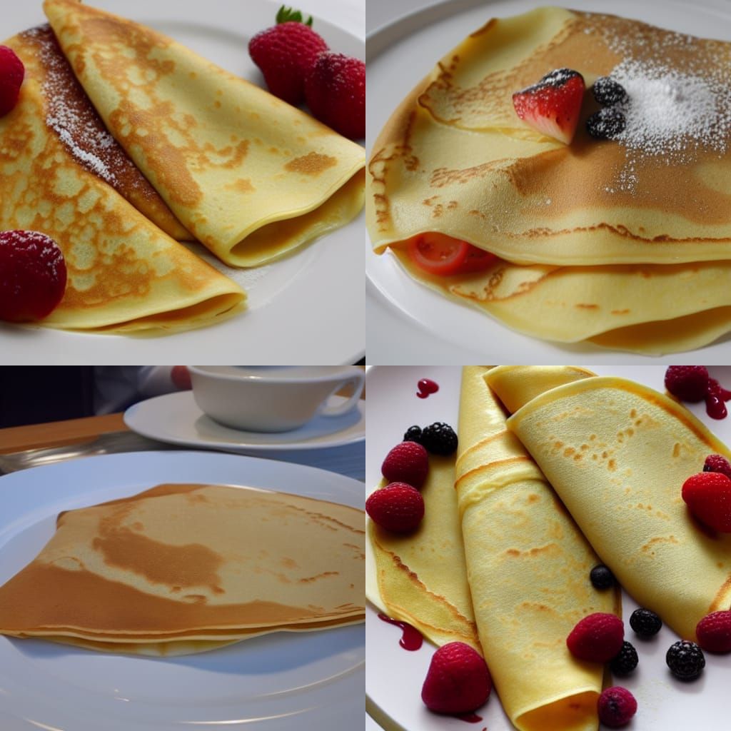 Delicious Crepes Generated by AI