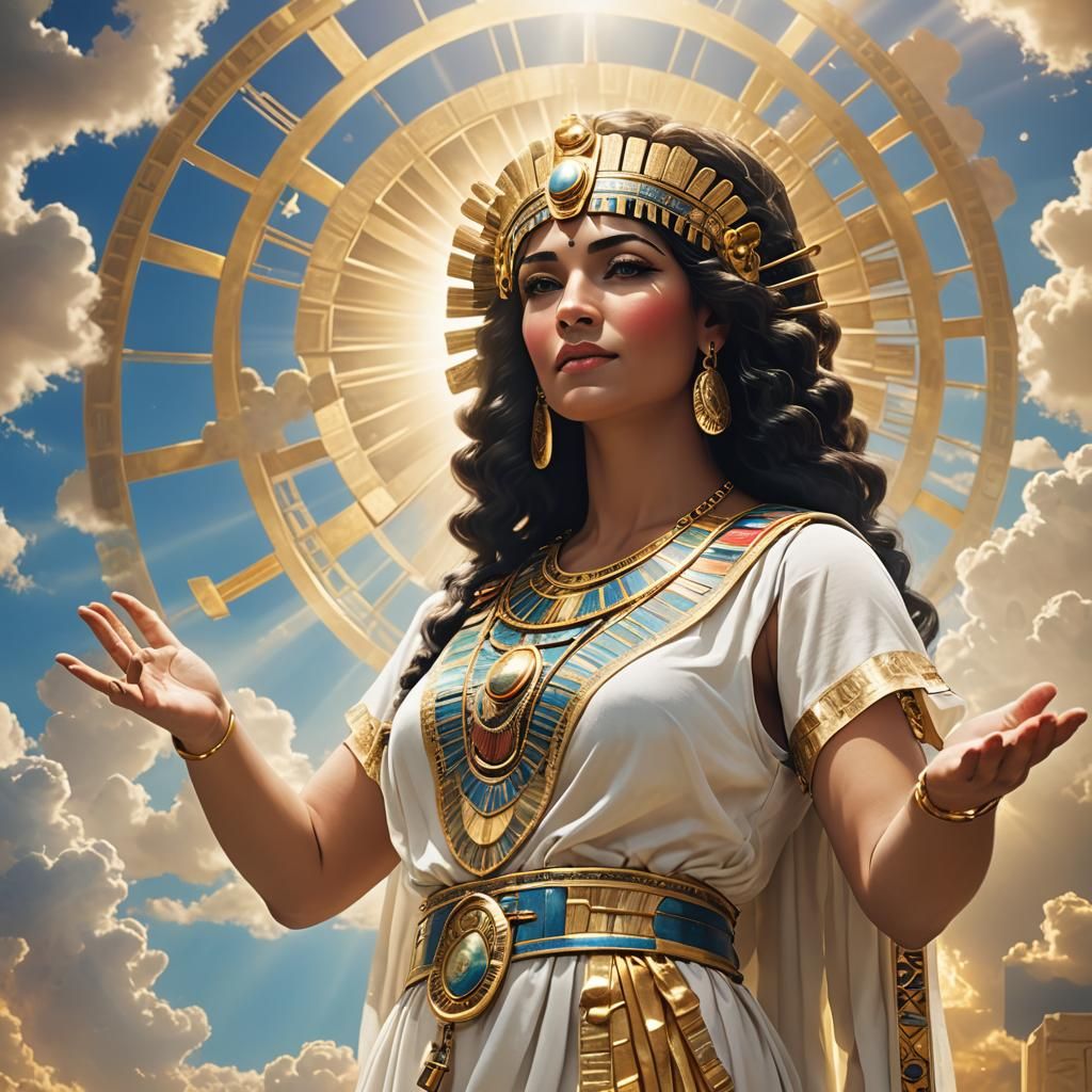 Cleopatra in Divine Sunshine and Heavenly Music