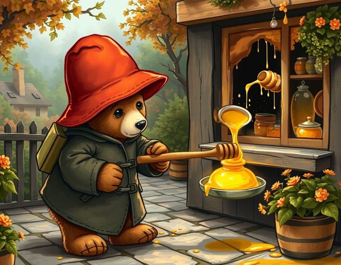 Padington and the honey shop