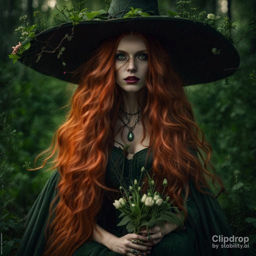 Enchanting Woodlands Witch AI Interpretation
