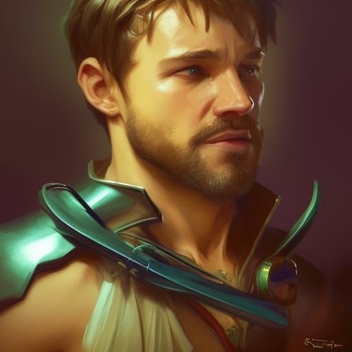 Detailed Portrait of Robin Hood in Hyperrealistic Style