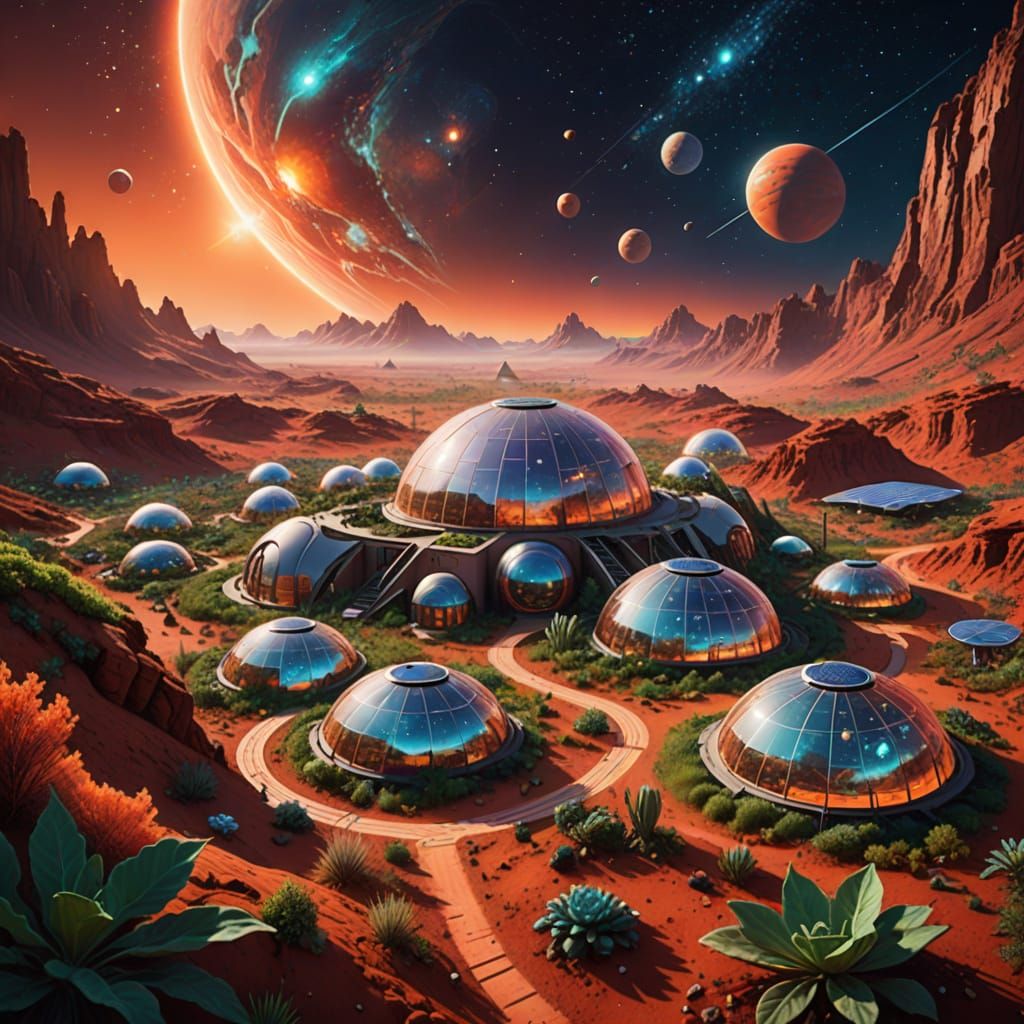 Cosmic Oasis on Mars