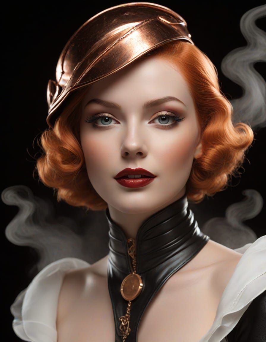 Golden Age of Fashion Portraits in Moody Lighting