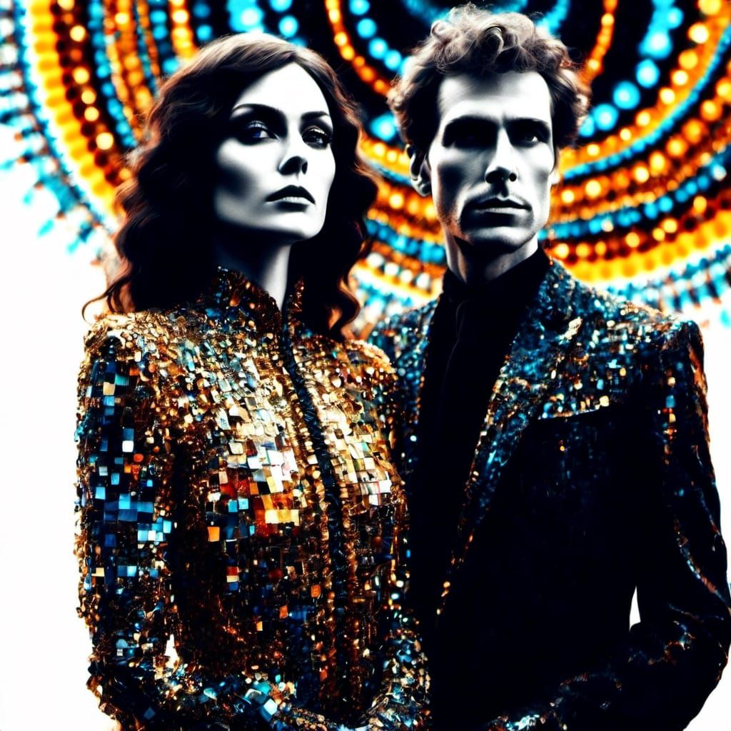 Bohemian Couple in Dark Dreamy German Expressionism Style