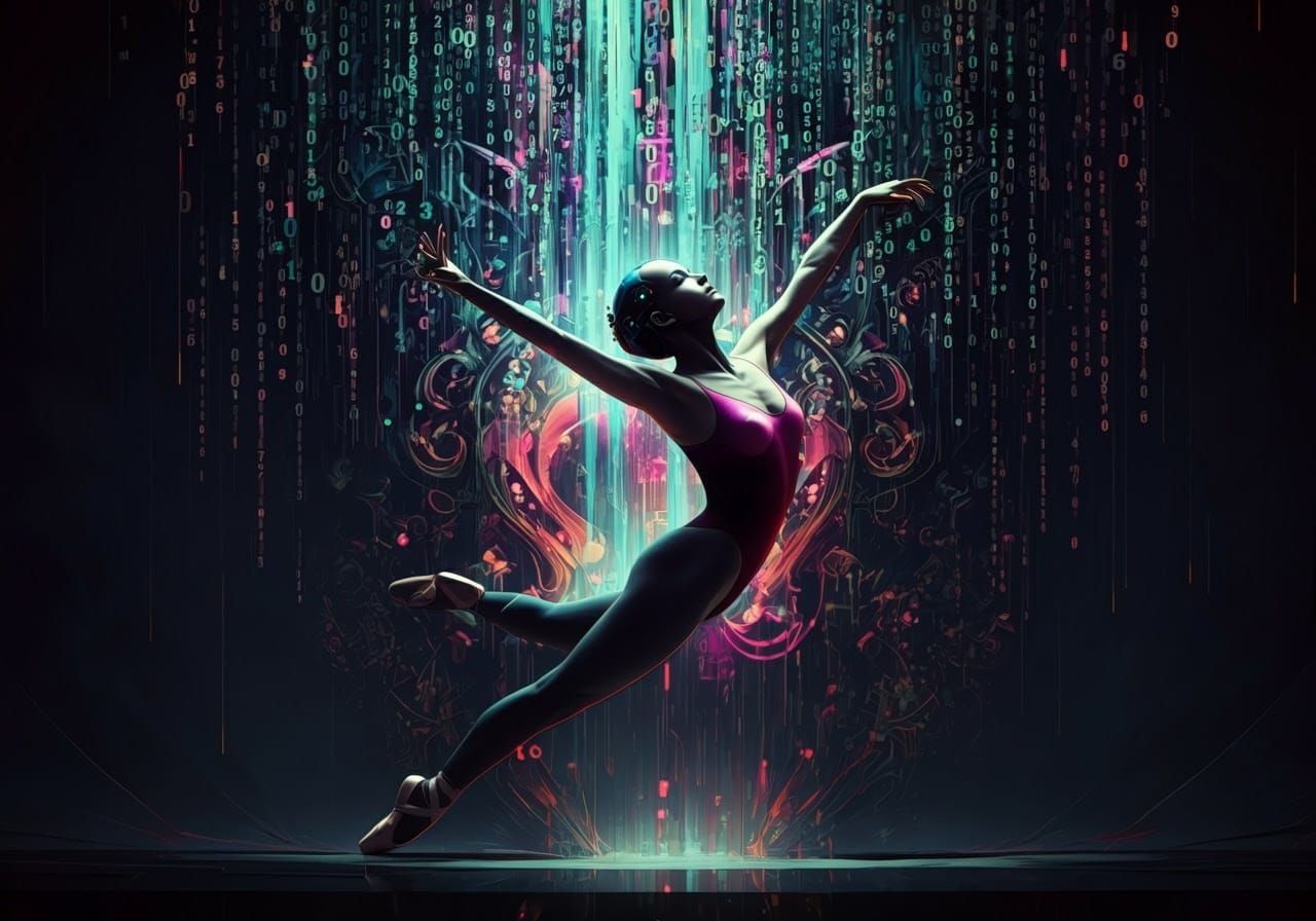 Dancer Vanishes into Digital Matrix Realm