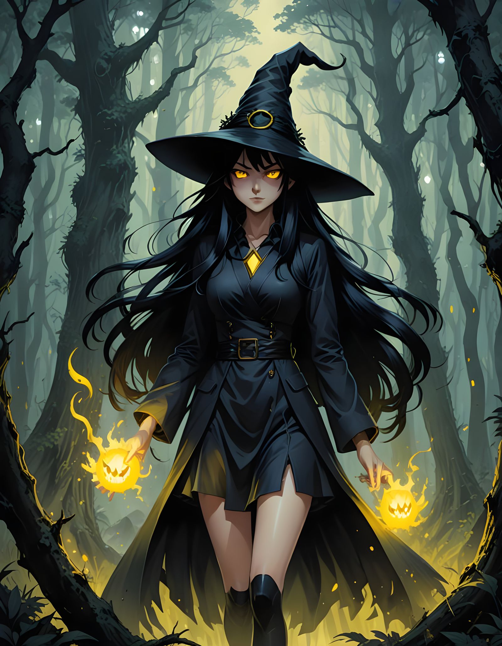 Evil Witch in Dark Forest, Anime Key Visual
