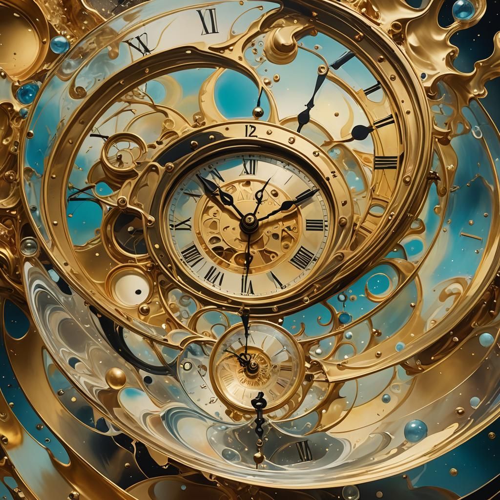 Dreamlike Time Fragments in Surreal Concept Art