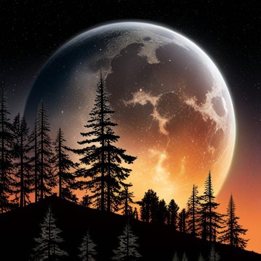 Moonlit Garden: A Surreal Clockpunk Dreamscape