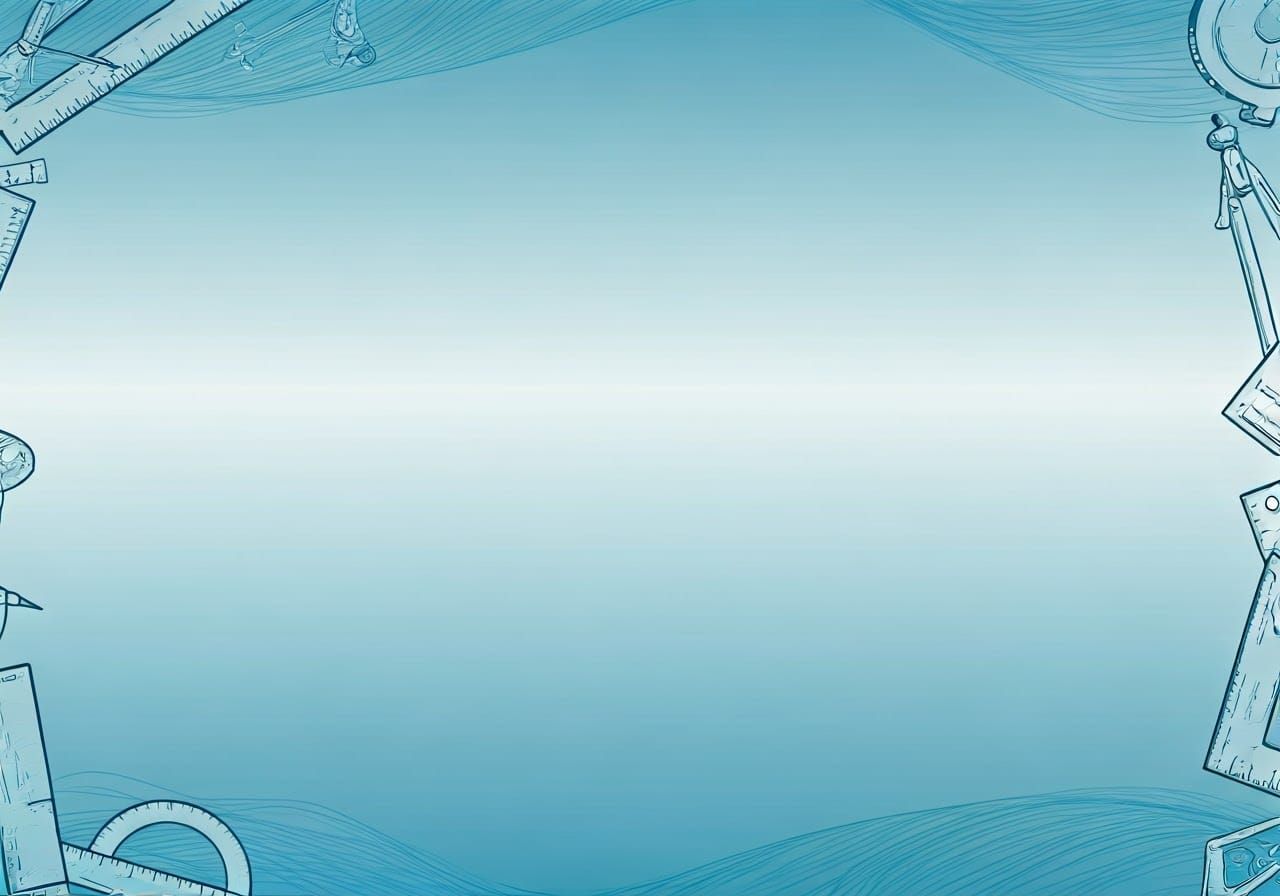 Calming Blue Gradient with Measurement Tools Illustration